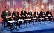 The Candidates ready for the debate